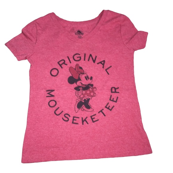 4/$20 Minnie Mouse Original Mouseketeer V Neck T-Shirt Size XS 4 Disney